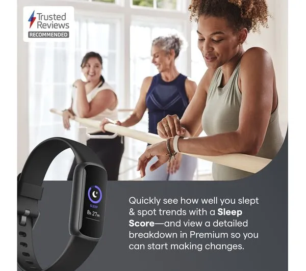 FITBIT Luxe Fitness Tracker - Black, Universal - Acceptable