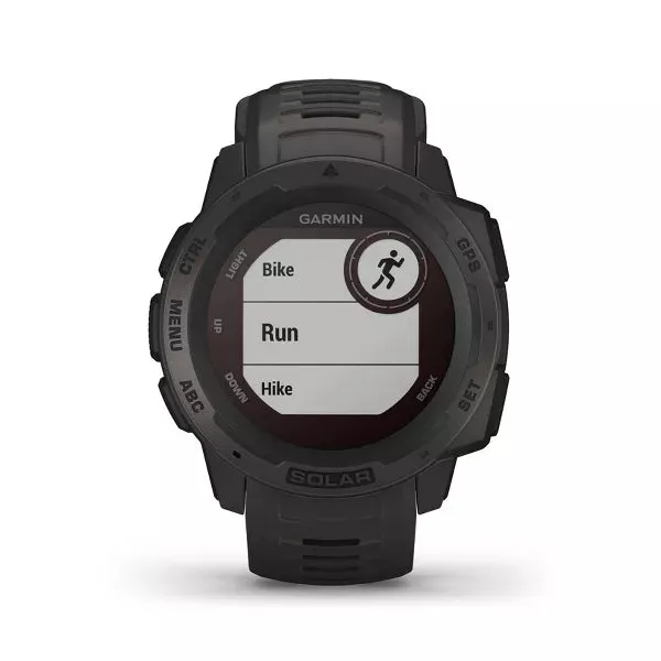 Garmin Instinct Solar GPS Multi Sport Watch - Black (Refurbished Grade-A )