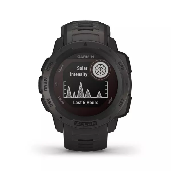 Garmin Instinct Solar GPS Multi Sport Watch - Black (Refurbished Grade-A )