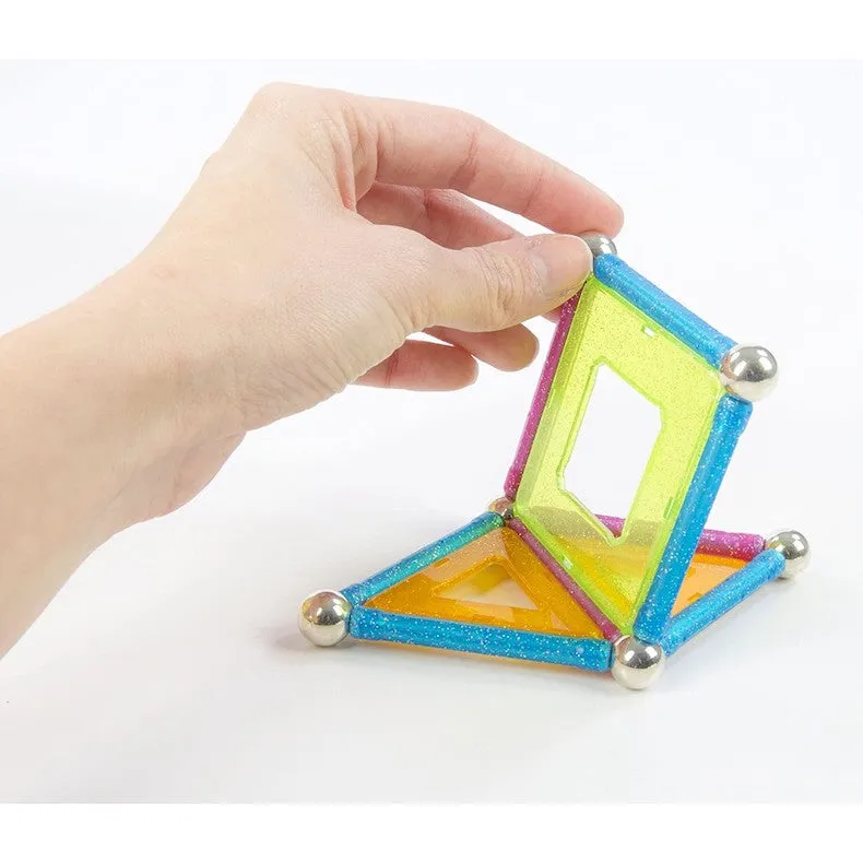 Geomag Glitter Magnetic Construction Toy Set (22pcs)