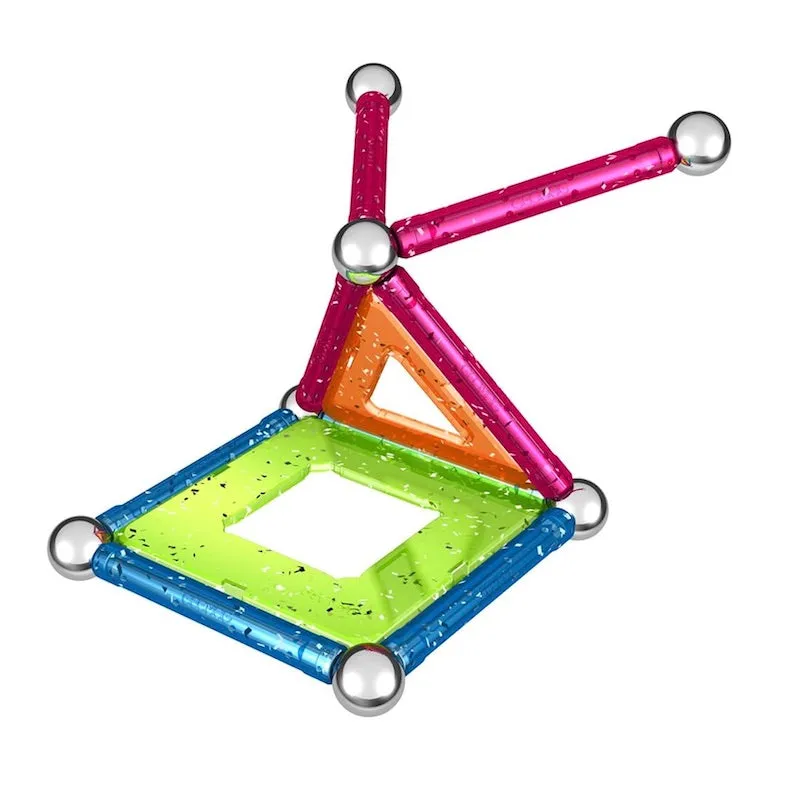 Geomag Glitter Magnetic Construction Toy Set (22pcs)