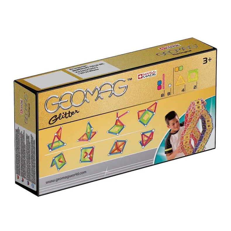 Geomag Glitter Magnetic Construction Toy Set (22pcs)