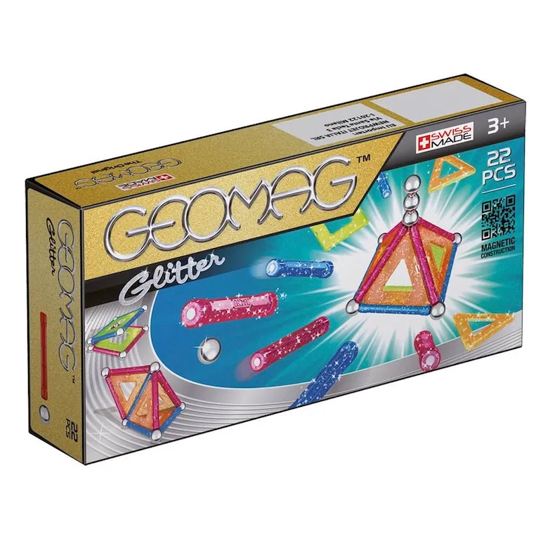 Geomag Glitter Magnetic Construction Toy Set (22pcs)