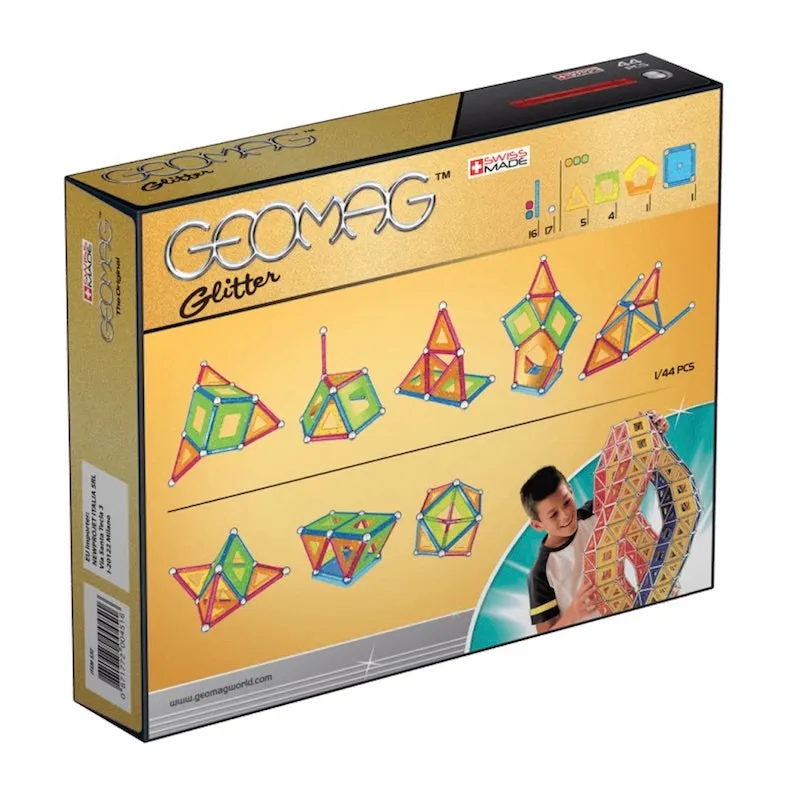 Geomag Glitter Magnetic Construction Toy Set (44pcs)