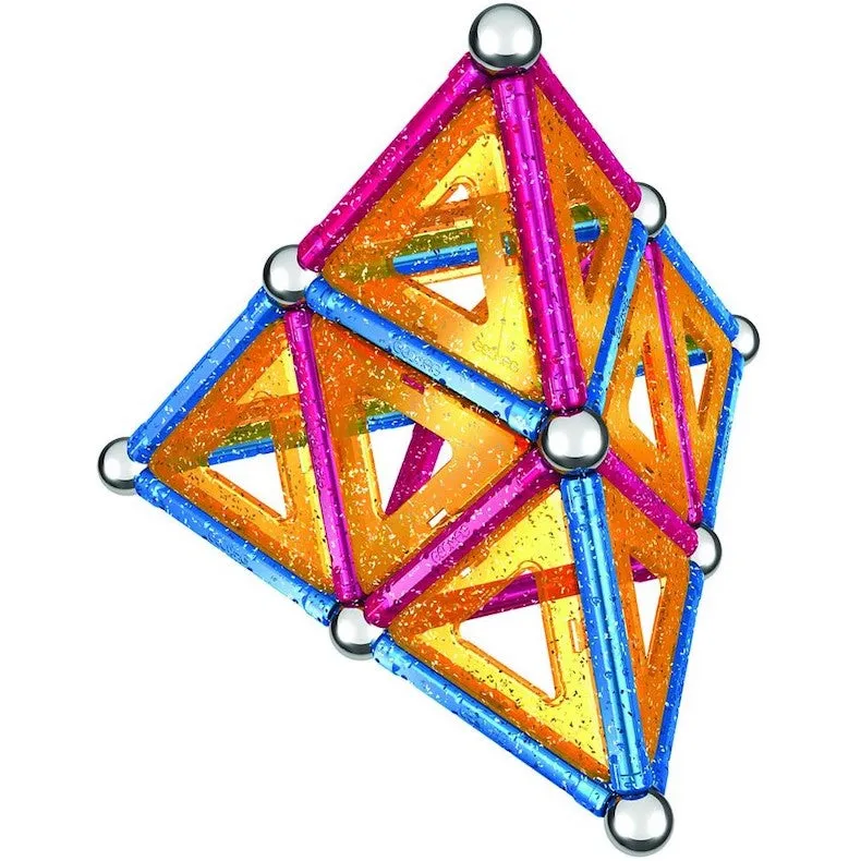 Geomag Glitter Magnetic Construction Toy Set (68pcs)