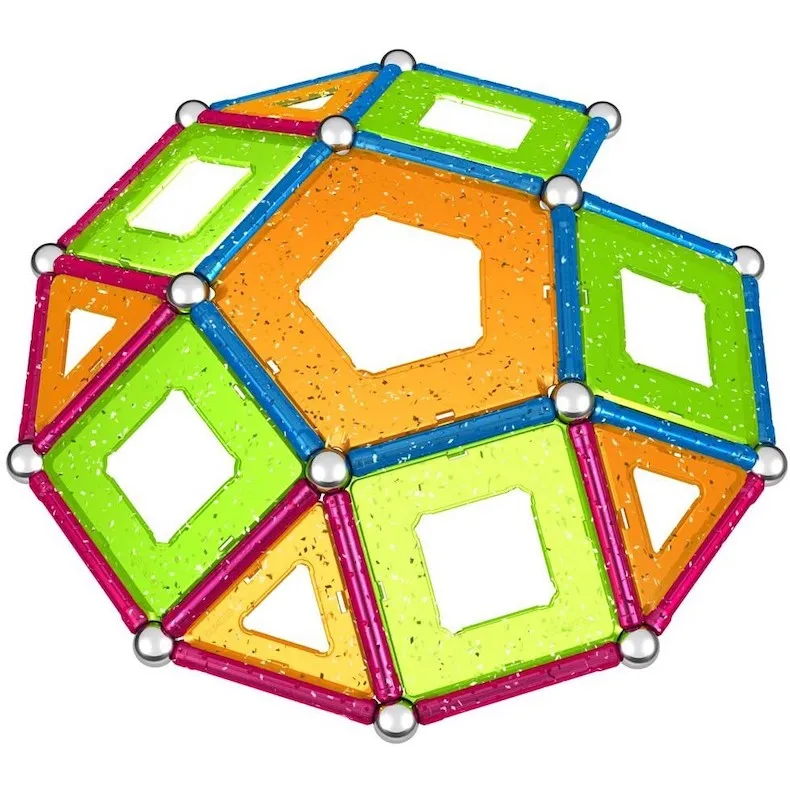 Geomag Glitter Magnetic Construction Toy Set (68pcs)
