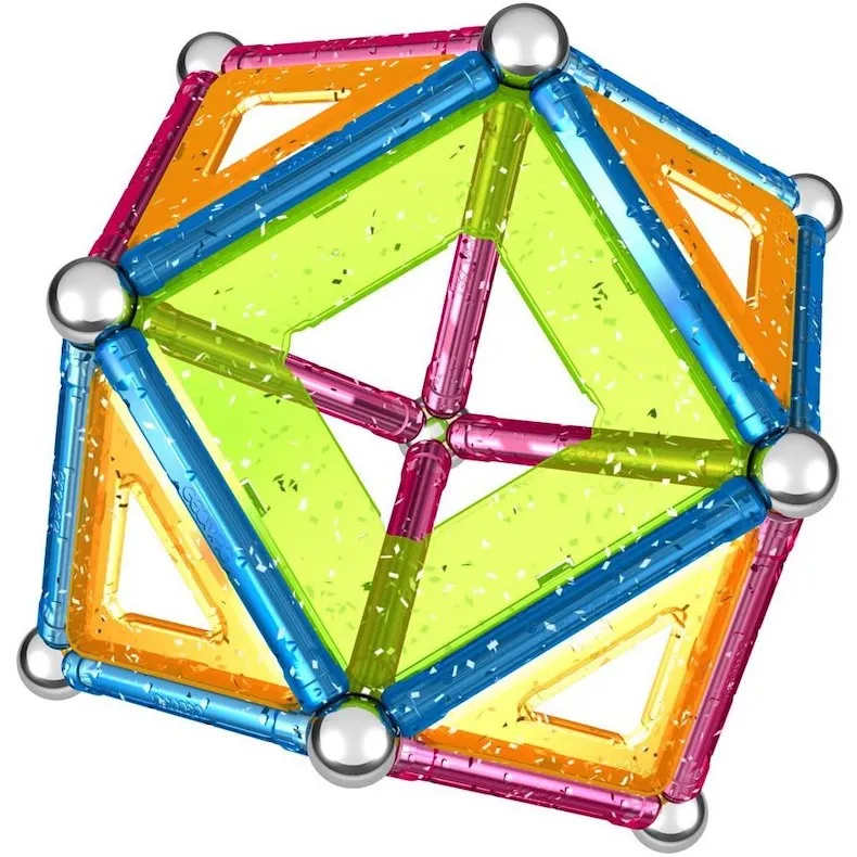 Geomag Glitter Magnetic Construction Toy Set (68pcs)