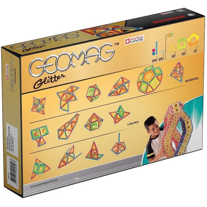 Geomag Glitter Magnetic Construction Toy Set (68pcs)