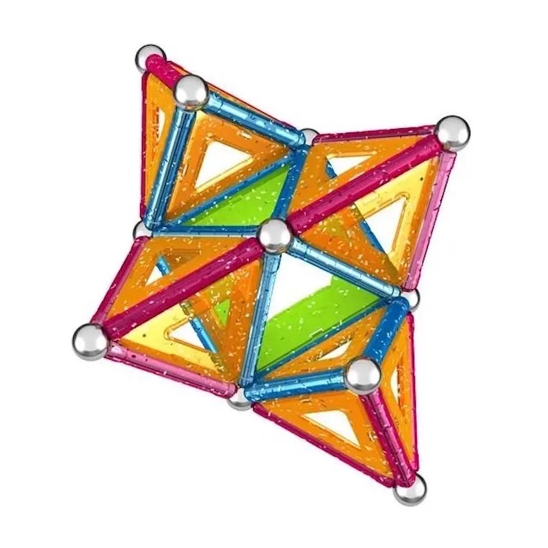 Geomag Glitter Magnetic Construction Toy Set (68pcs)