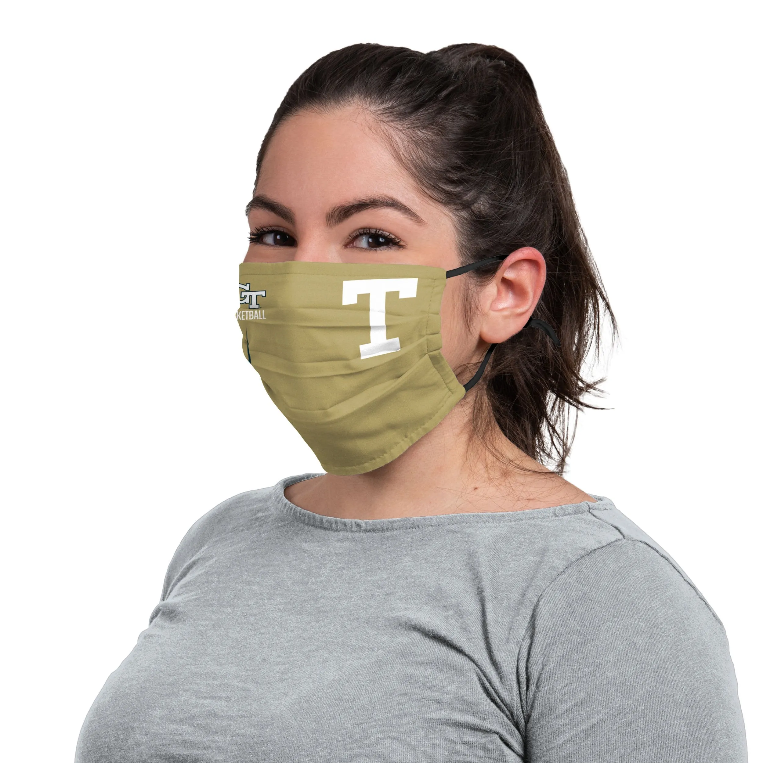 Georgia Tech Yellow Jackets NCAA On-Court Sideline Logo Adjustable Alternative Face Cover