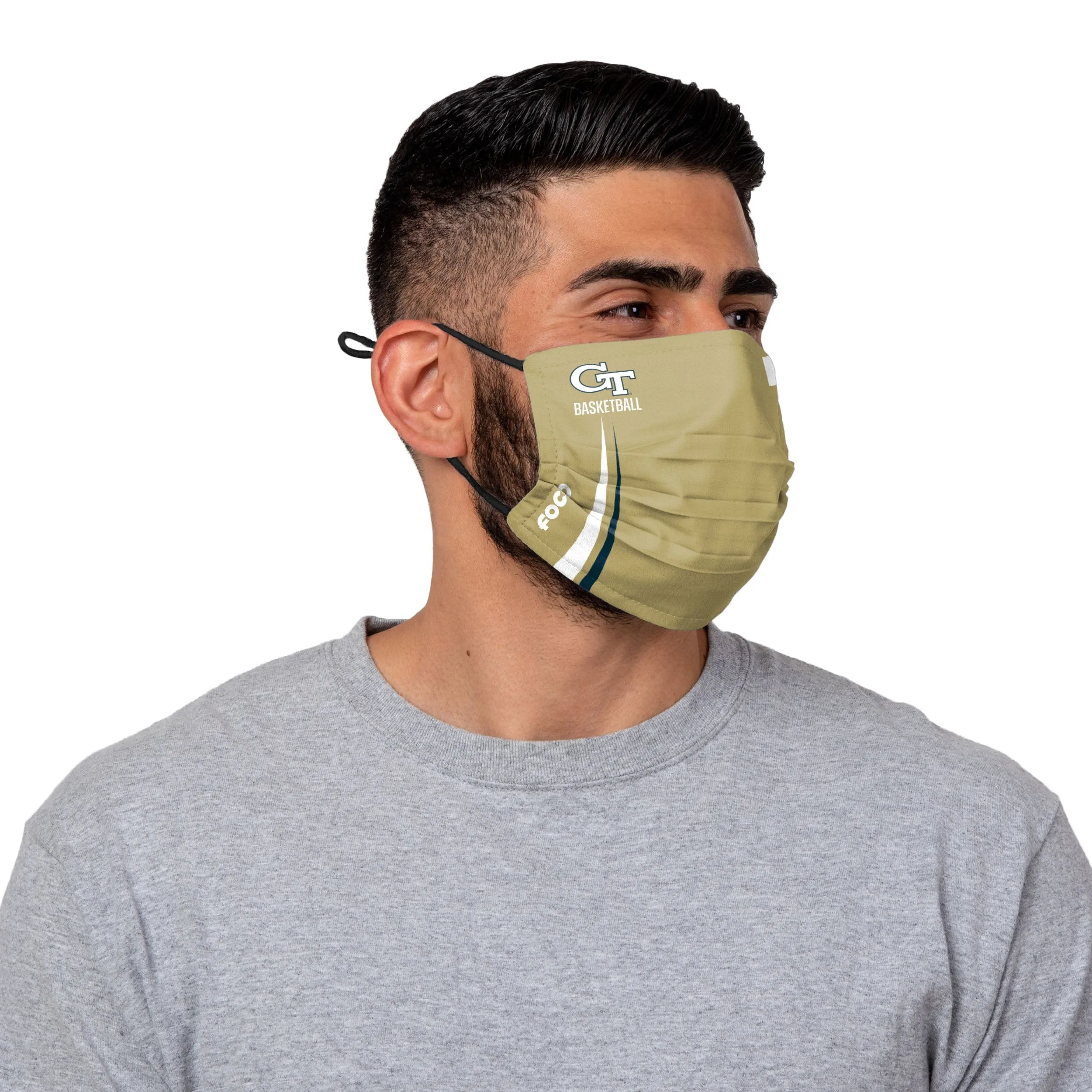 Georgia Tech Yellow Jackets NCAA On-Court Sideline Logo Adjustable Alternative Face Cover