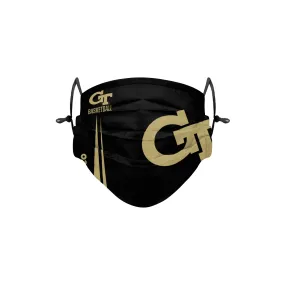 Georgia Tech Yellow Jackets NCAA On-Court Sideline Logo Adjustable Black Face Cover