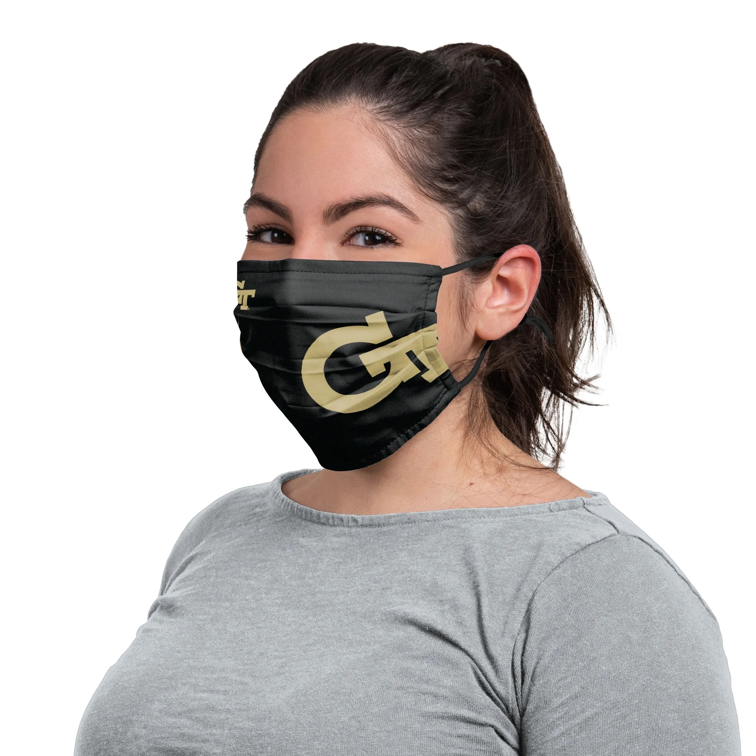 Georgia Tech Yellow Jackets NCAA On-FIeld Sideline Logo Black Face Cover