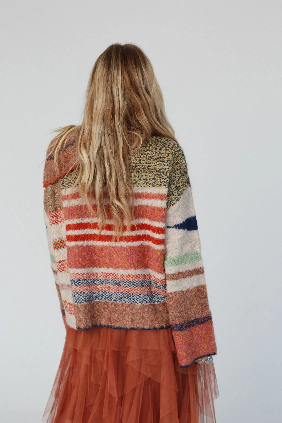 Got To Be Me Striped Sweater - Rust