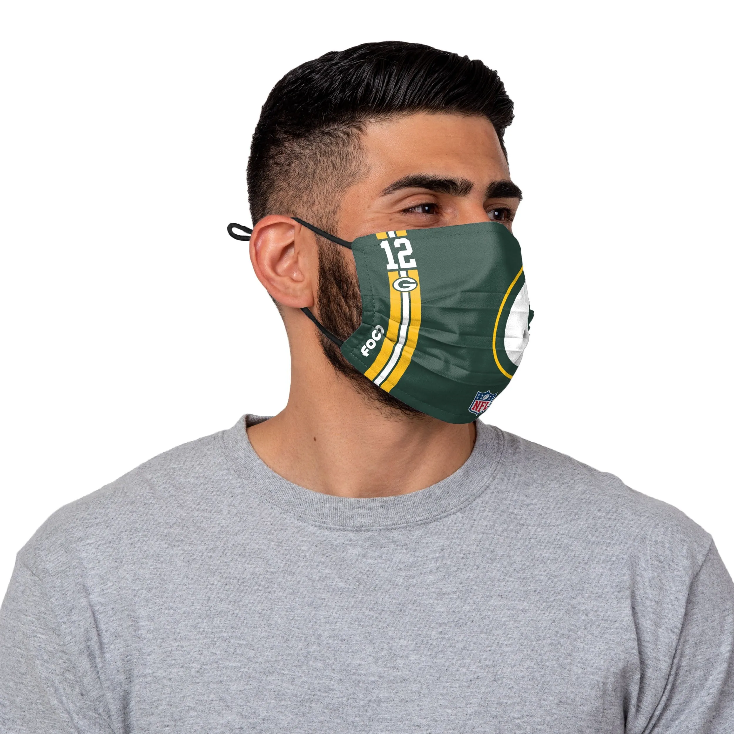 Green Bay Packers NFL Aaron Rodgers On-Field Sideline Logo Face Cover