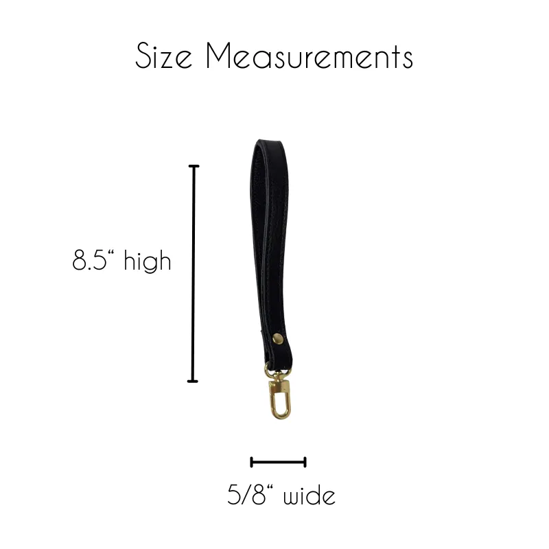 Haute Handle Wrist Strap In Leather