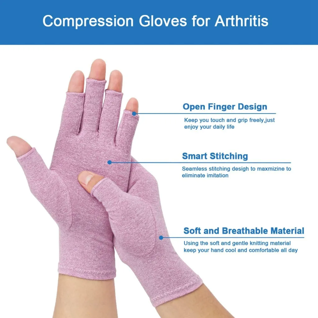 High-Quality Polyester and Cotton Arthritis Gloves, Sport Wrist Support, Joint Compression Gloves for Rheumatoid | Shopee Singapore