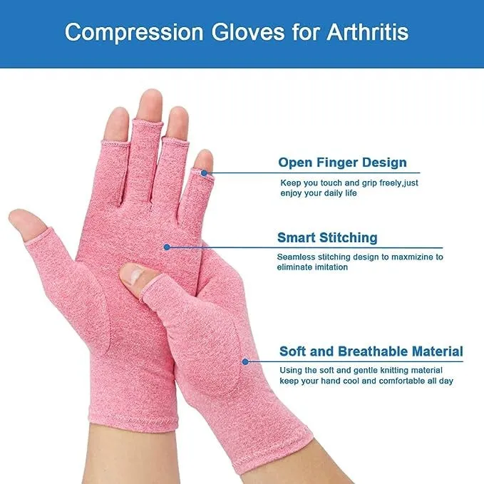 High-Quality Polyester and Cotton Arthritis Gloves, Sport Wrist Support, Joint Compression Gloves for Rheumatoid | Shopee Singapore