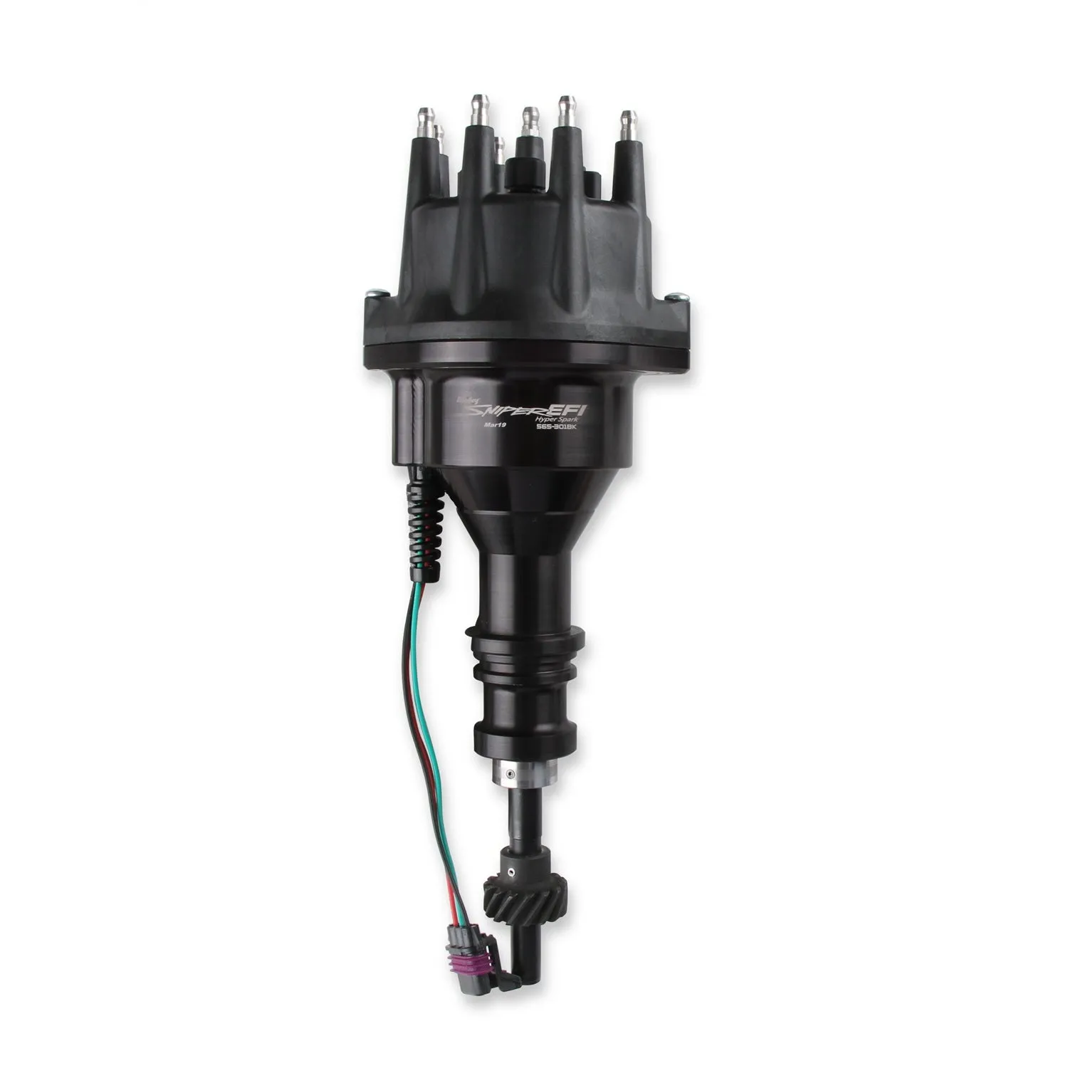 Holley Sniper EFI Sniper EFI Distributor - Dual Sync - Hall-Effect - HEI Style Terminal - Black