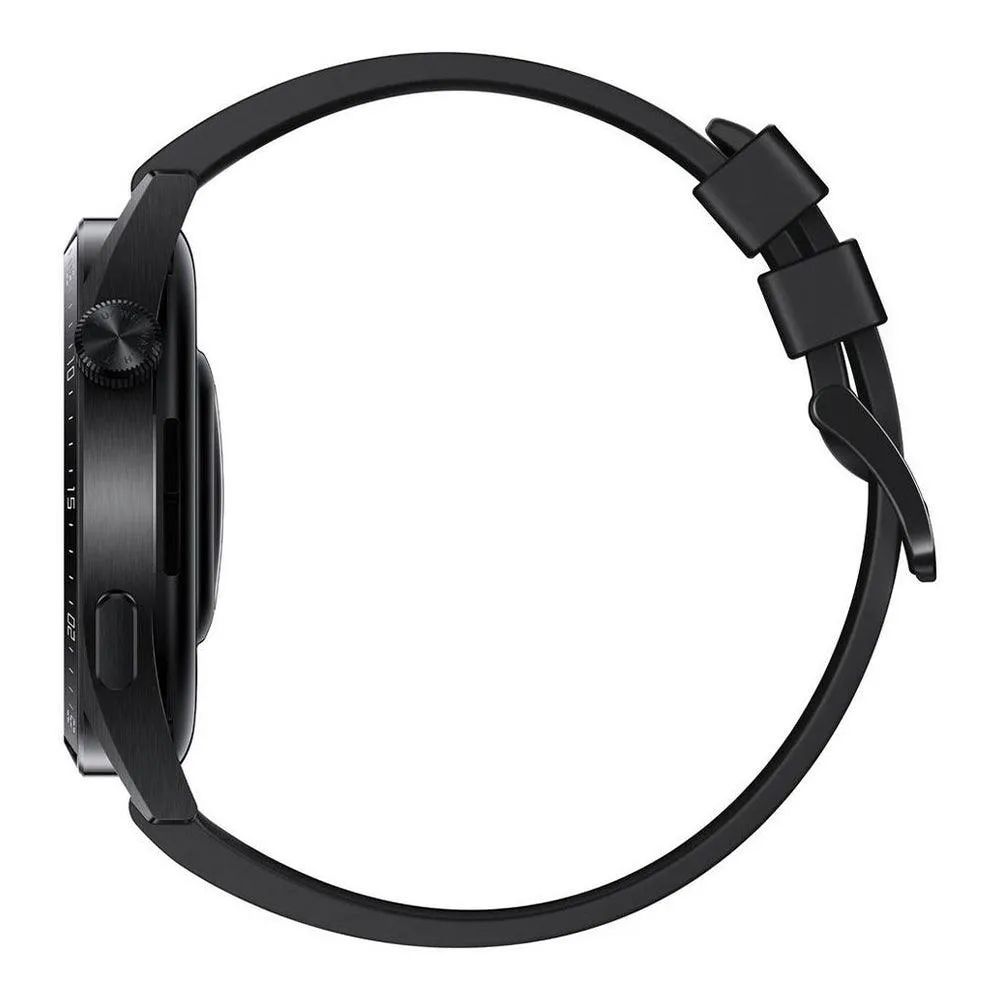 Huawei Watch GT 3 MIL-B19 (42mm - GPS) Black Stainless Steel Case With Black Fluoroelastomer Strap