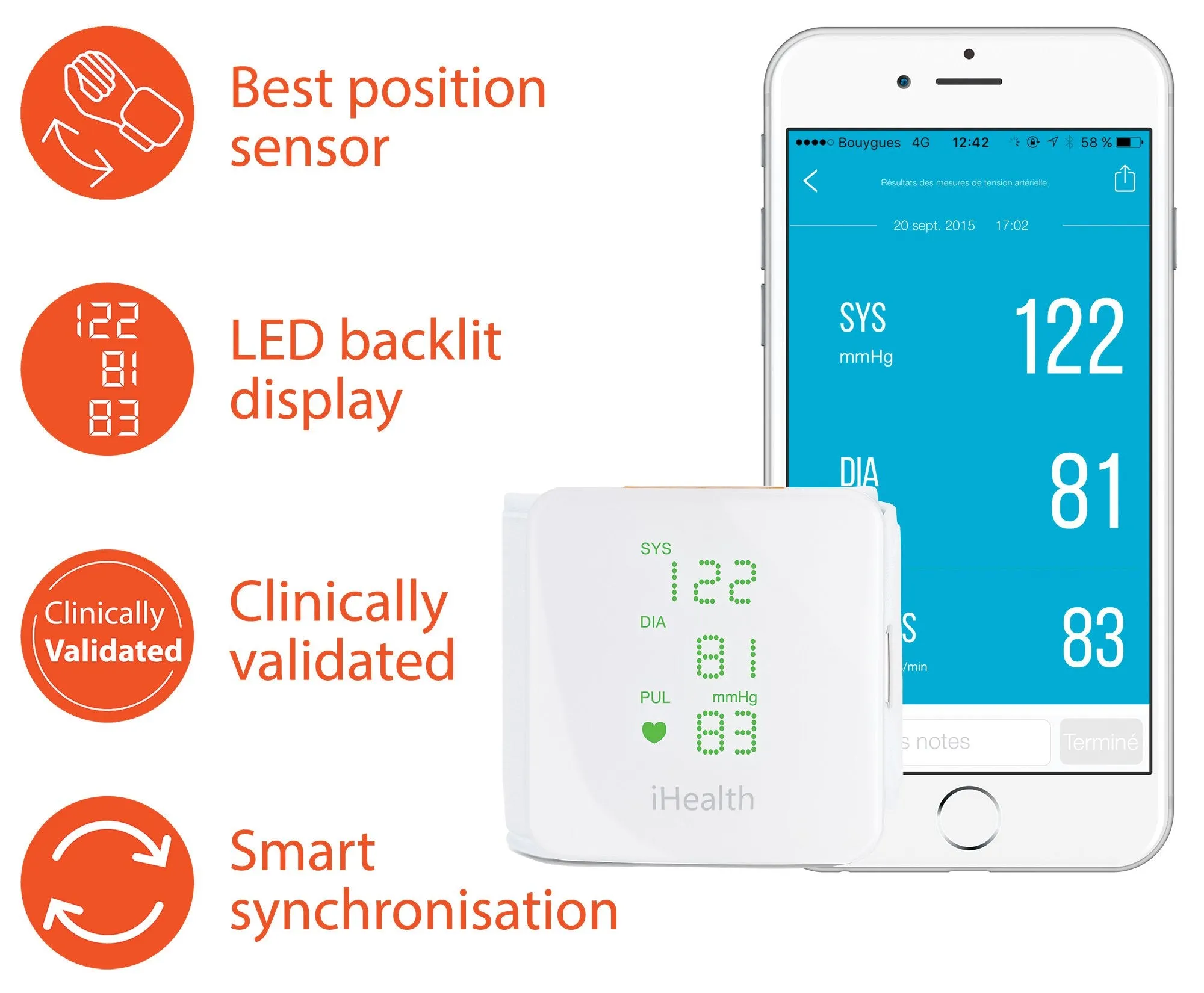 iHealth VIEW BP7S Smart Wrist Blood Pressure Monitor with Display