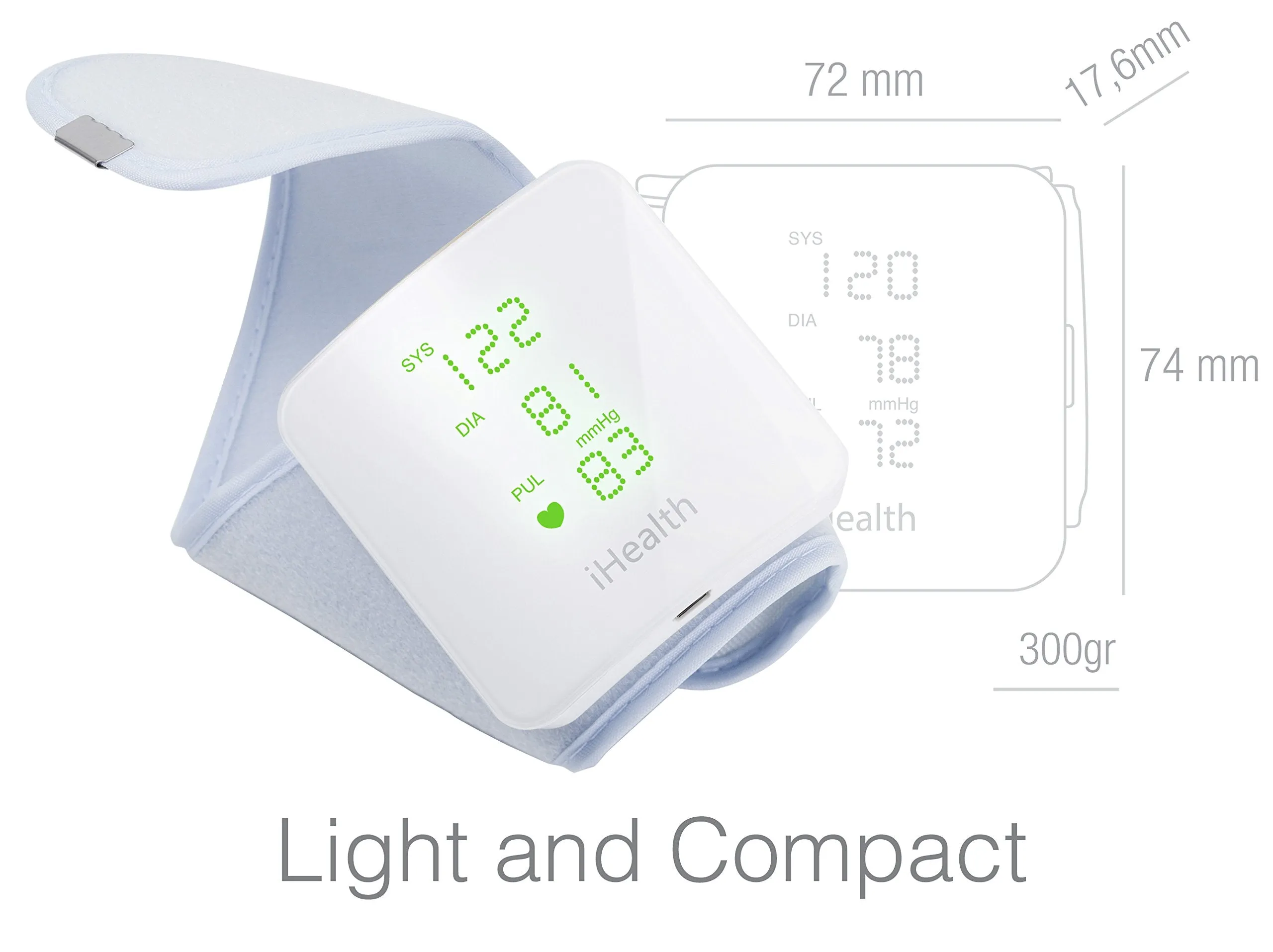 iHealth VIEW BP7S Smart Wrist Blood Pressure Monitor with Display
