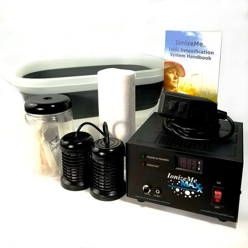 IonizeMe Maxx - Powerful 20V Made in USA Ionic Detox Foot Bath System