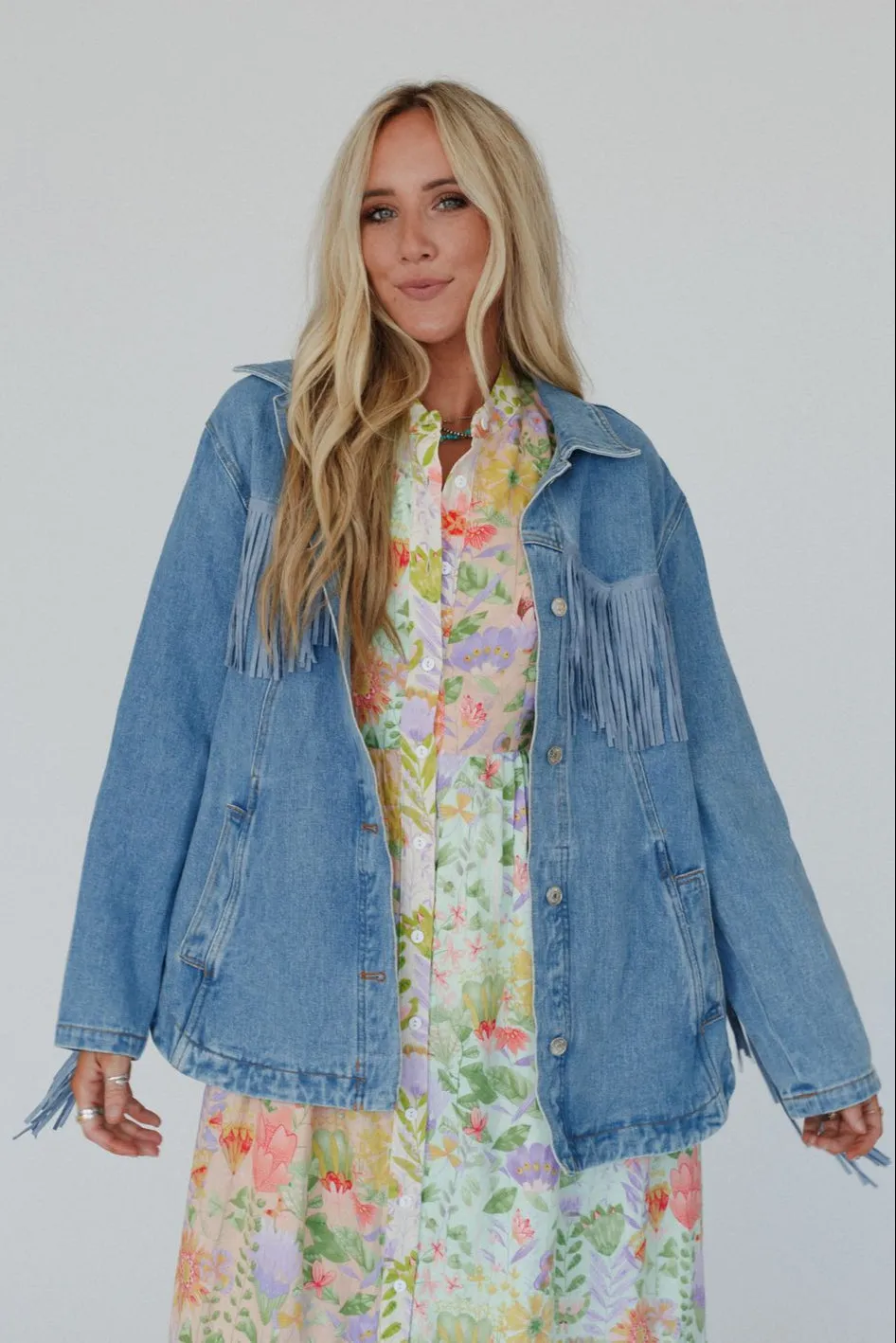 Jackson Hole Button Down Jacket - Denim