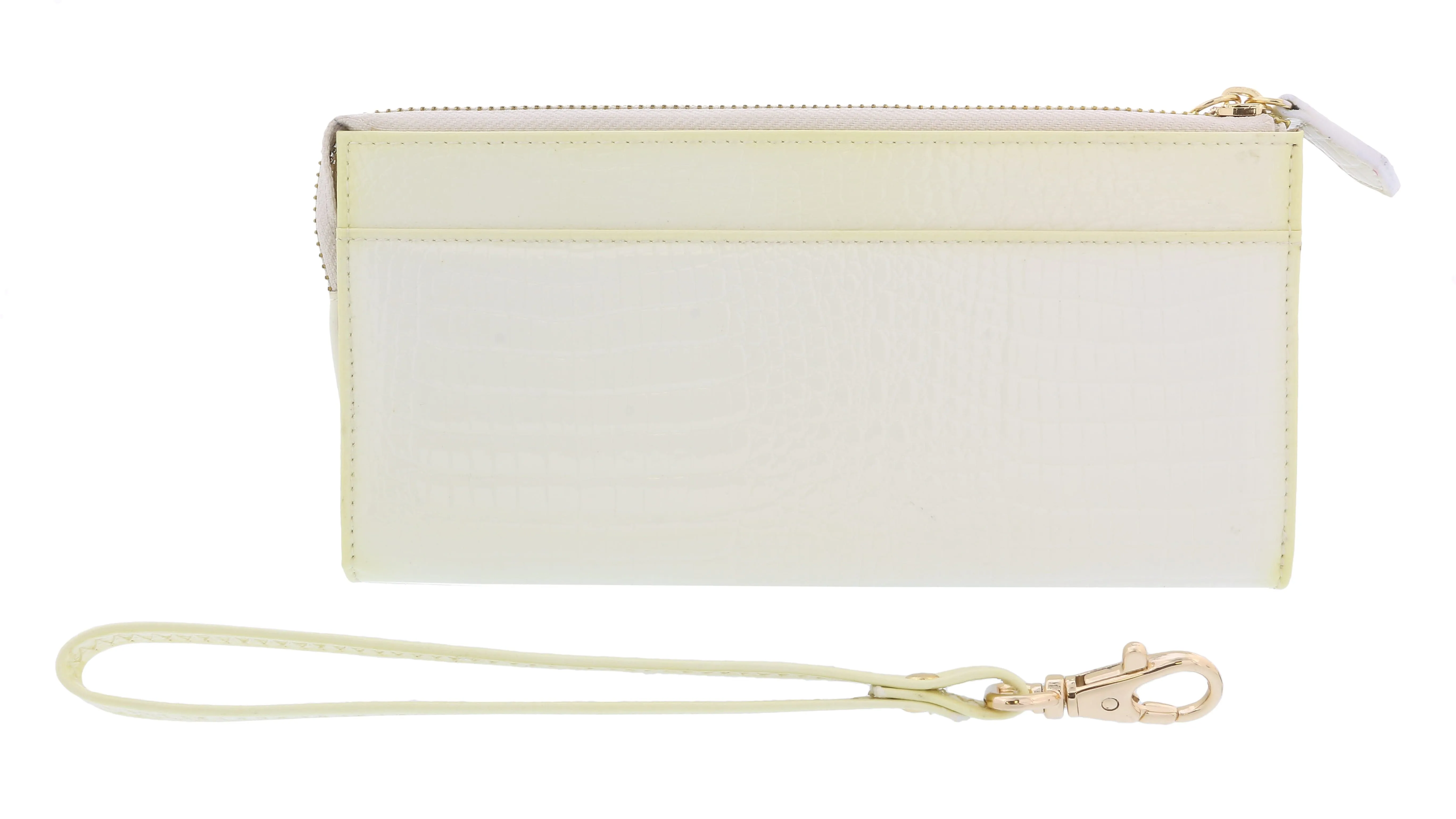 J&C J11-012 AVARIO Ivory Zippered  Large Wallet