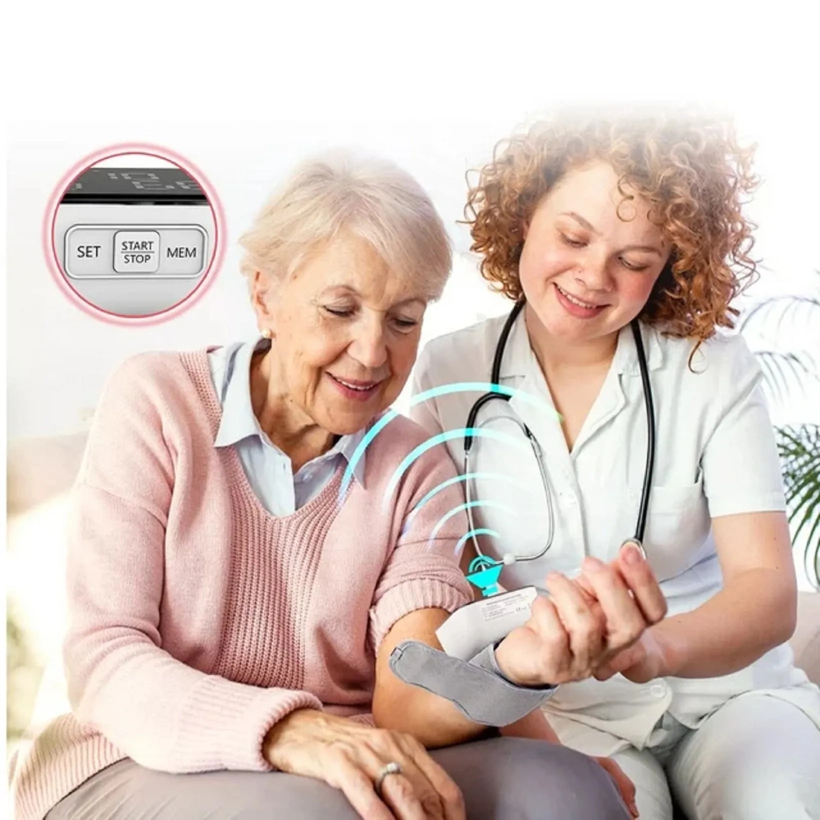 Jorocks CK-W118 Rioicc Wrist Blood Pressure Monitor, White