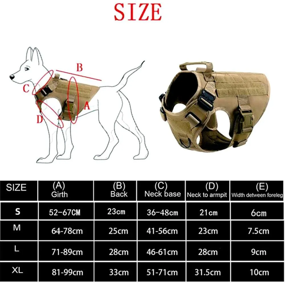 K9 Tactical Military Vest for Dogs