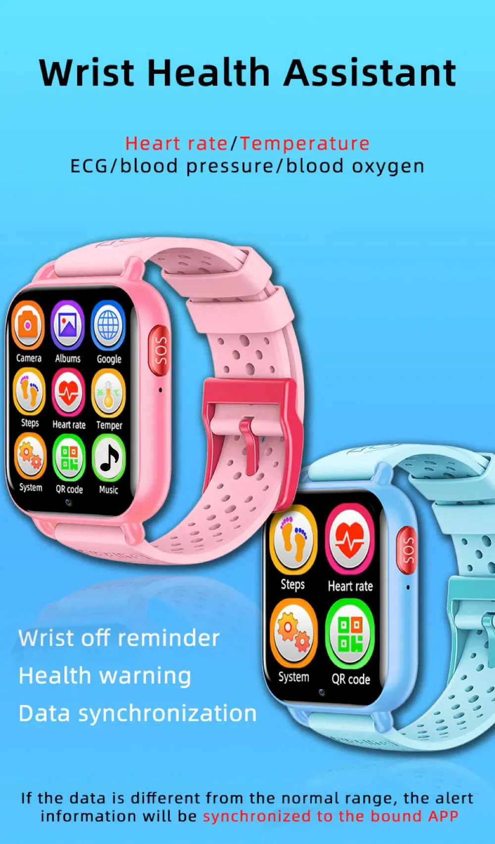 Kids 4G Health Smart Watch