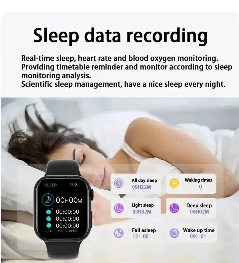 LAXASFIT New Smart Watch 1.73 inch Color Screen Full Touch Custom Dial Bluetooth Call Men Women Smart Watch Android IOS