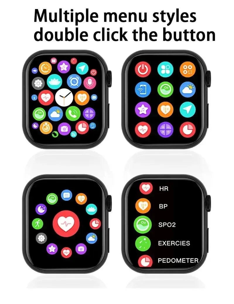 LAXASFIT New Smart Watch 1.73 inch Color Screen Full Touch Custom Dial Bluetooth Call Men Women Smart Watch Android IOS