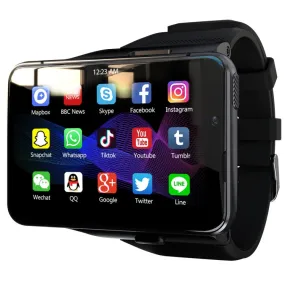 LOKMAT APPLLP Max 4G Call Smart Watch, 2.88 inch MTK6761 Quad Core, 4GB 64GB, Android  9.0, GPS, Heart Rate (Black)