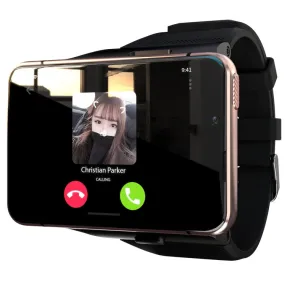 LOKMAT APPLLP Max 4G Call Smart Watch, 2.88 inch MTK6761 Quad Core, 4GB 64GB, Android  9.0, GPS, Heart Rate (Gold)