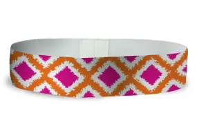 Loopty Loop Tribal Diamonds Orange Pink