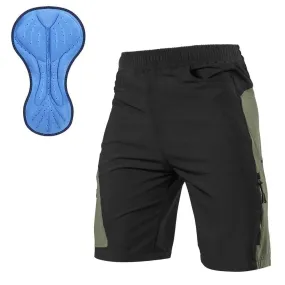 Men 3D Padded Mountain Bike Cycling Shorts Breathable Loose-Fit Outdoor Sports MTB Cycling Running Shorts