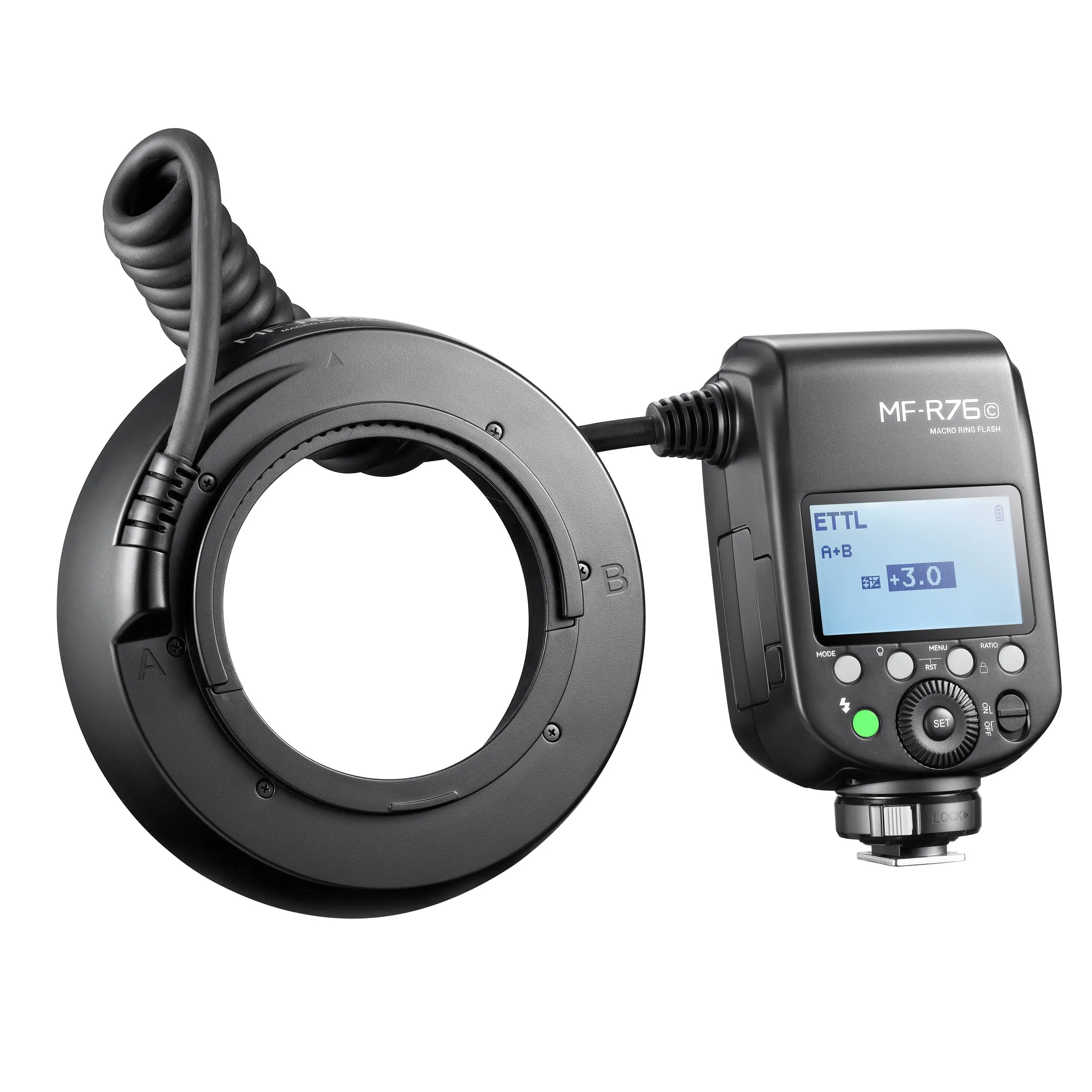 MF-R76 C/N/S On-Camera TTL Macro Photography Ring Flash