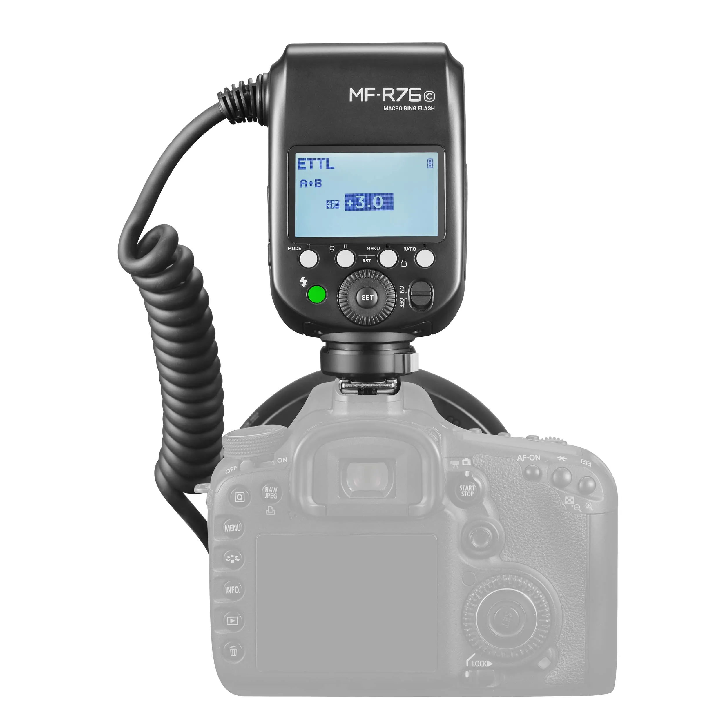 MF-R76 C/N/S On-Camera TTL Macro Photography Ring Flash