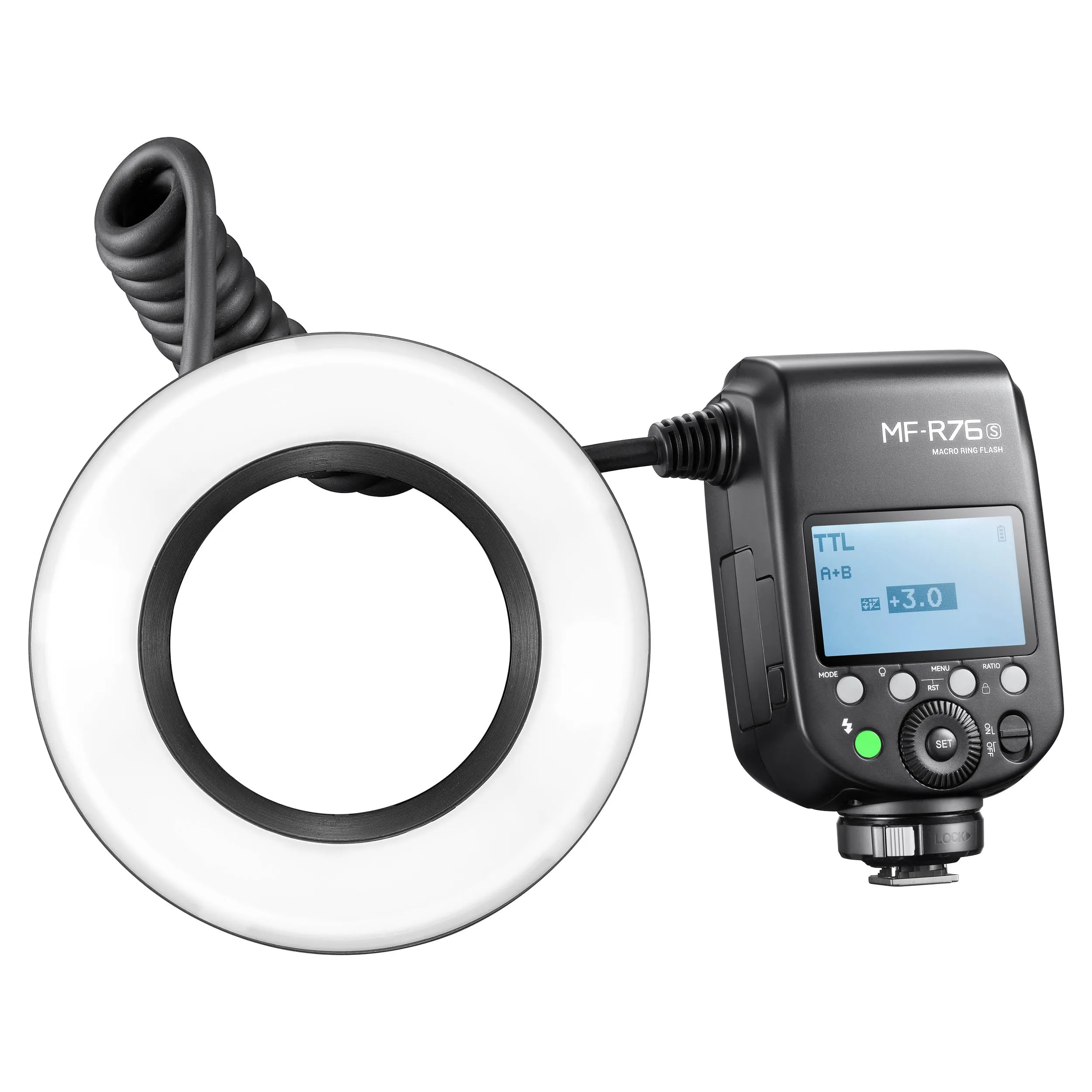 MF-R76 C/N/S On-Camera TTL Macro Photography Ring Flash