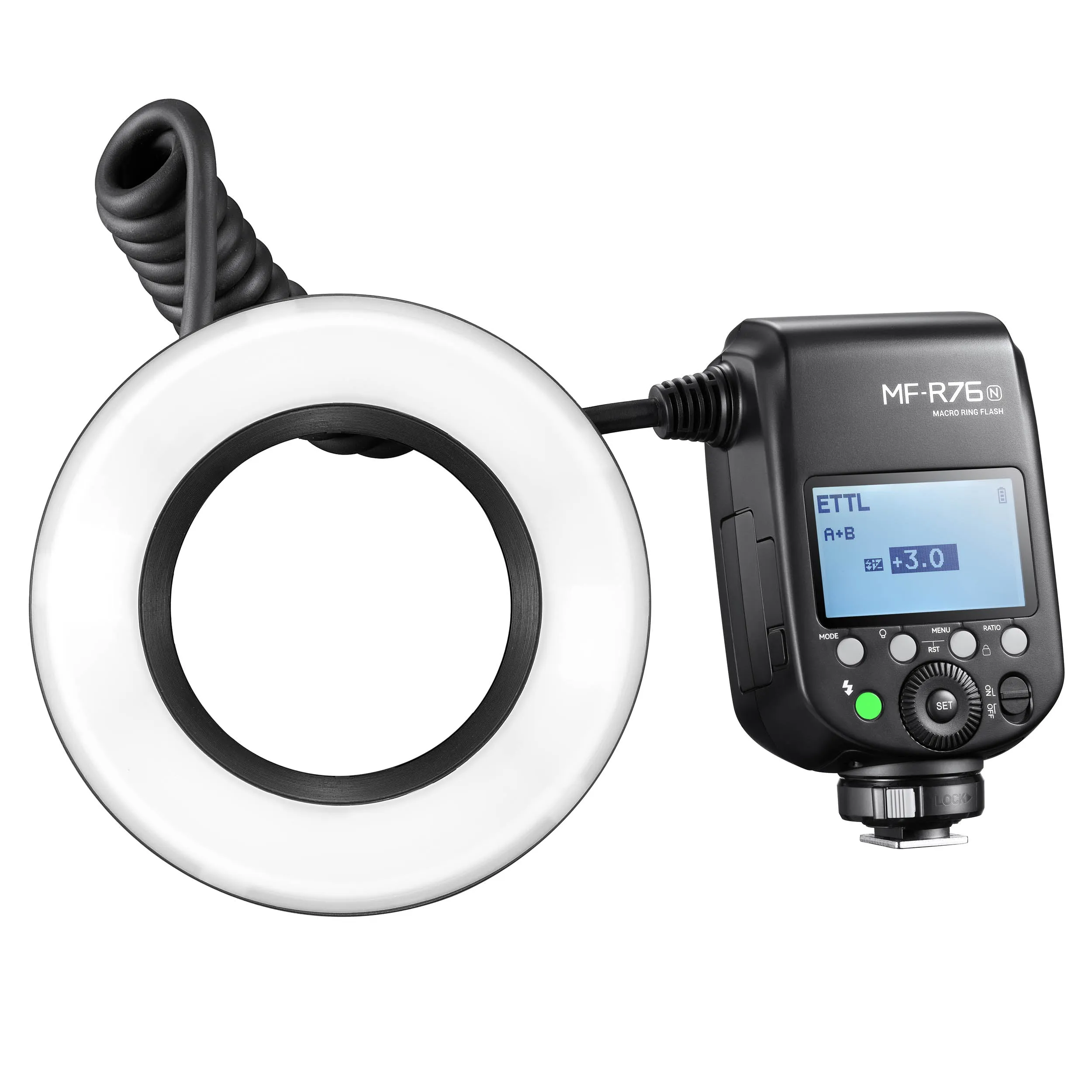 MF-R76 C/N/S On-Camera TTL Macro Photography Ring Flash