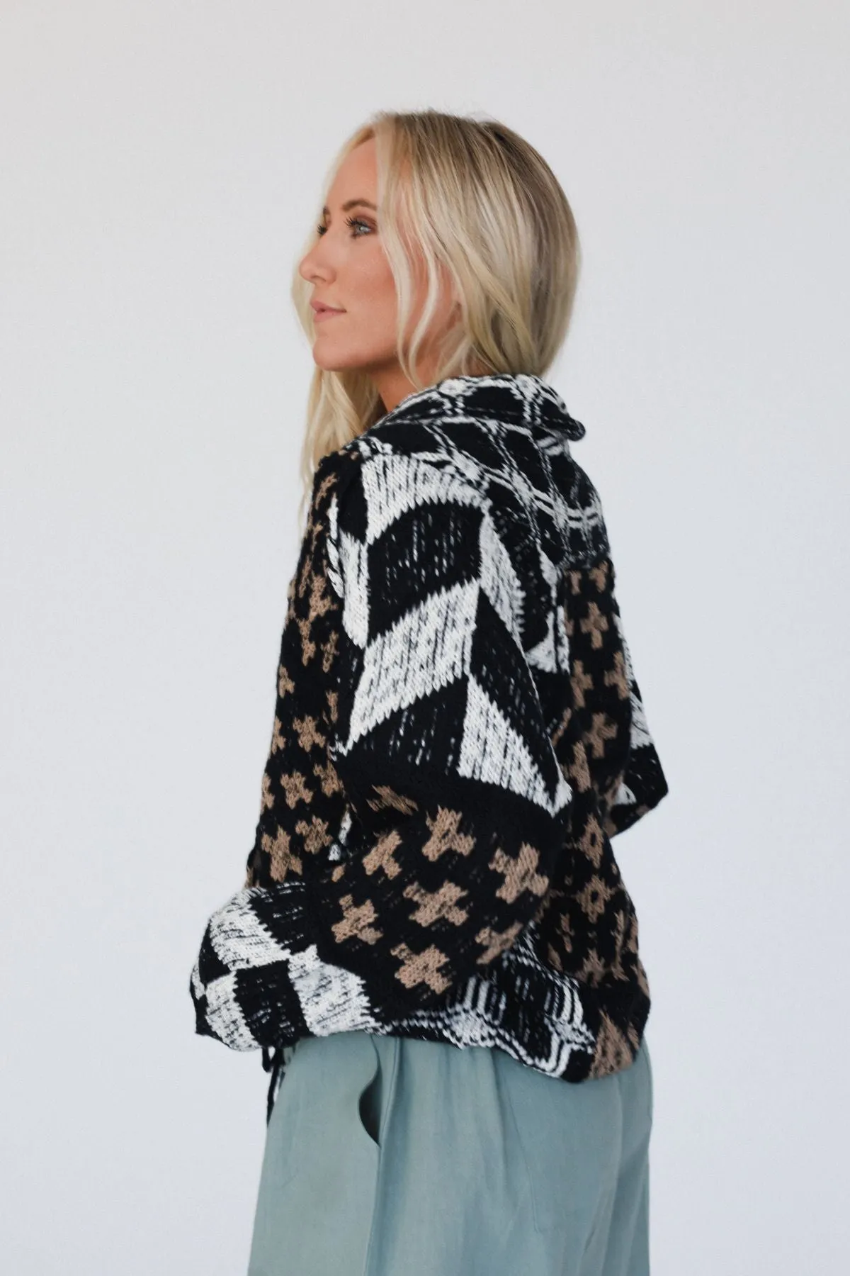 Midnight Ridge Cardigan - Black