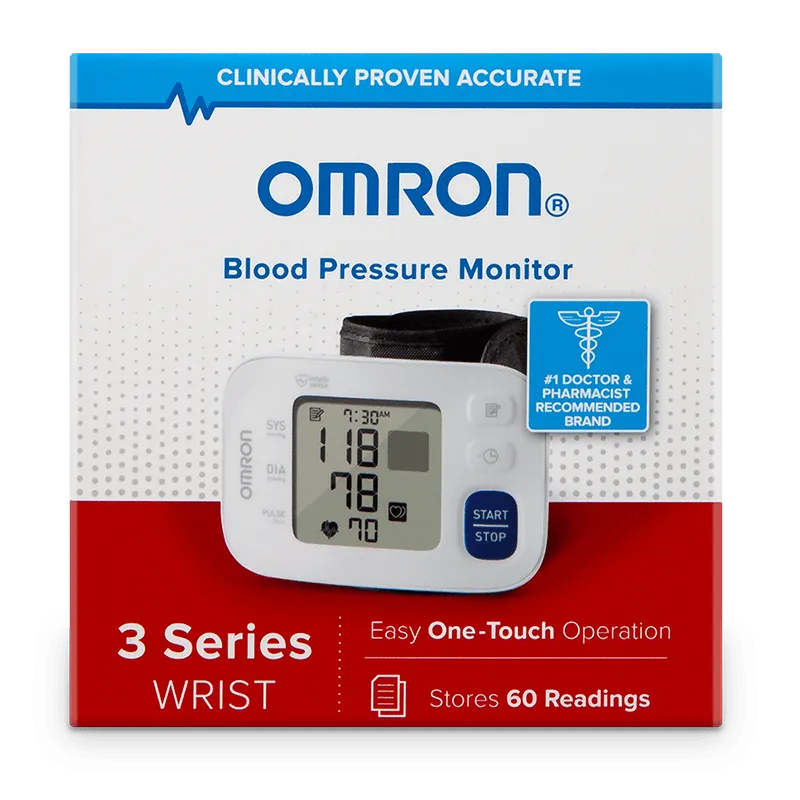 Omron BP6100 3 Series Wireless Wrist Blood Pressure Monitor