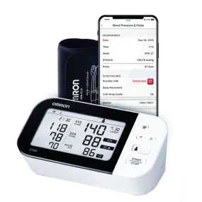 Omron HEM7361T Advanced   AFIB Indicator Bluetooth Blood Pressure Monitor