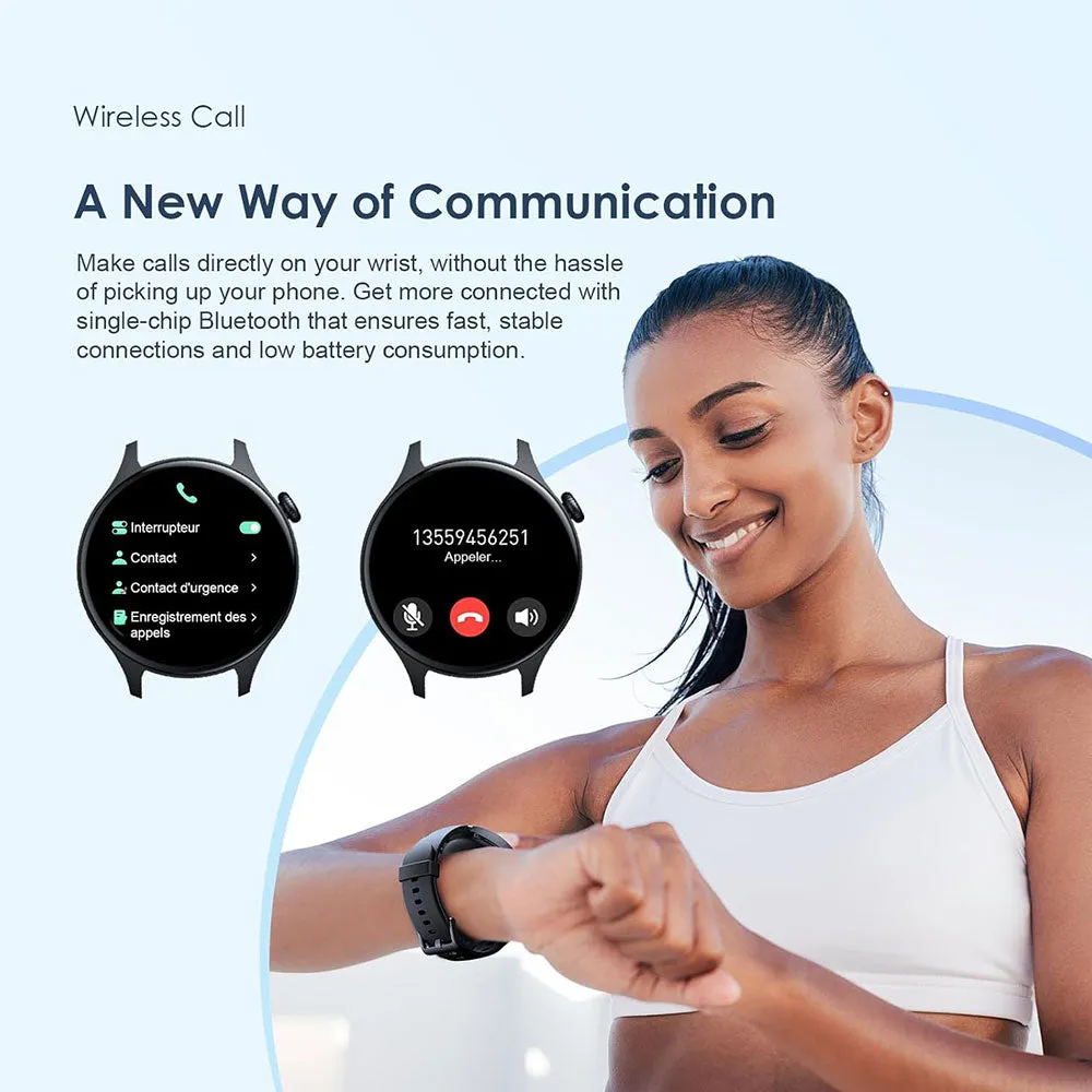 Oraimo Watch ER OSW-42 Smart Watch With Black Silicone Strap