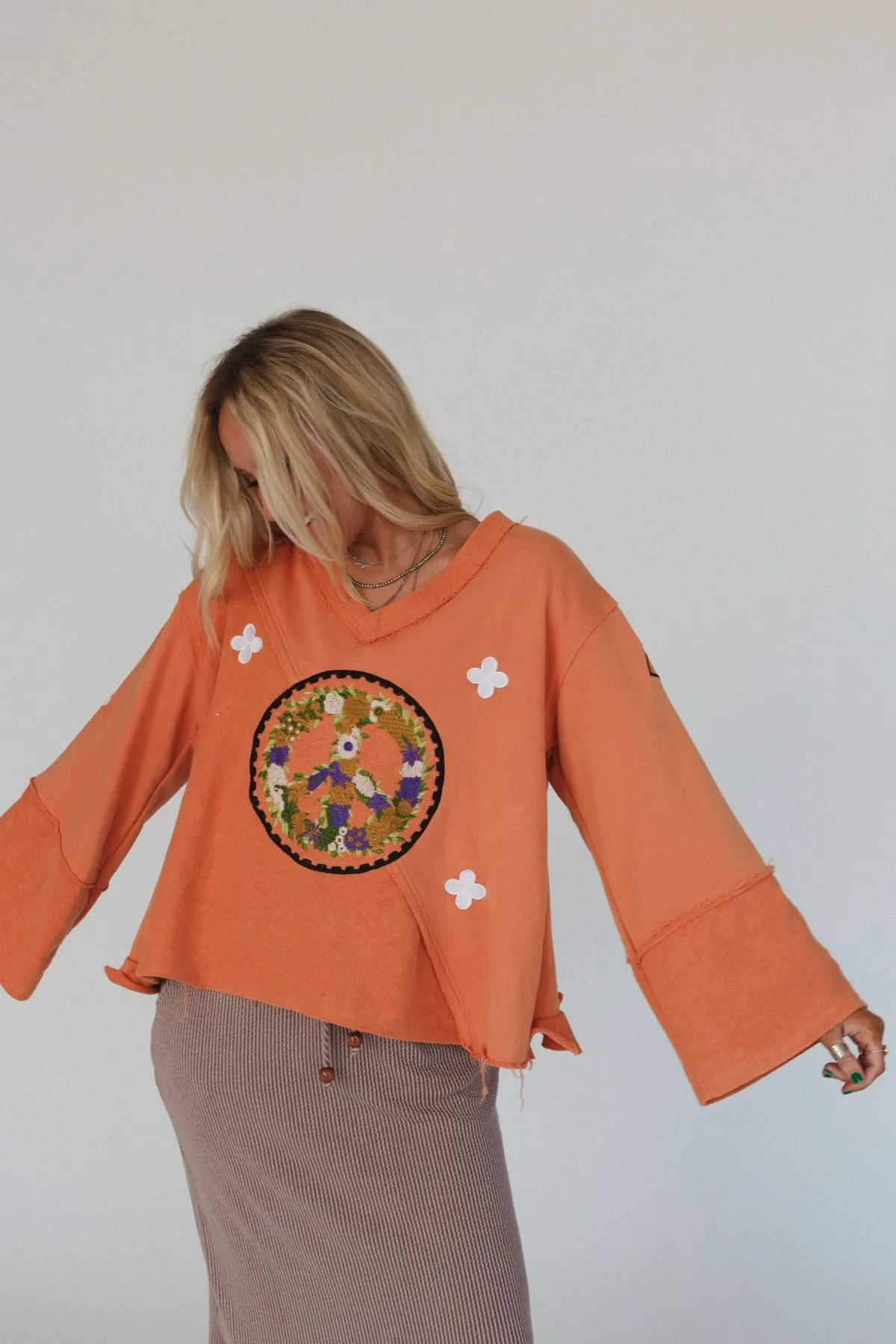 Peaceful Embrace Sweater - Orange
