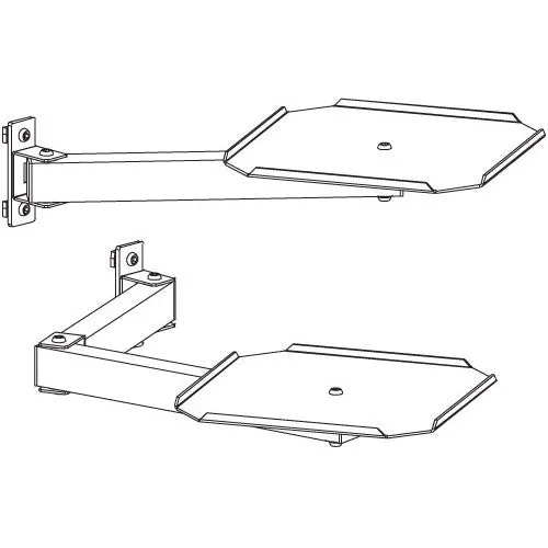 Production Basics 8630 Single Arm Monitor Tray for Workstations, 12.75"D x 12.75"W, 24" Extension