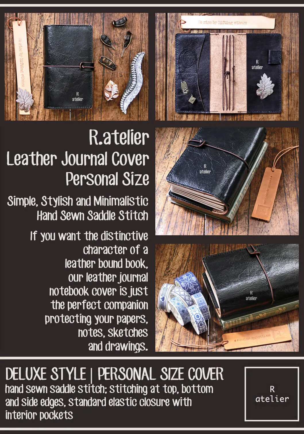 R.atelier Personal TN Folio | Jet Black