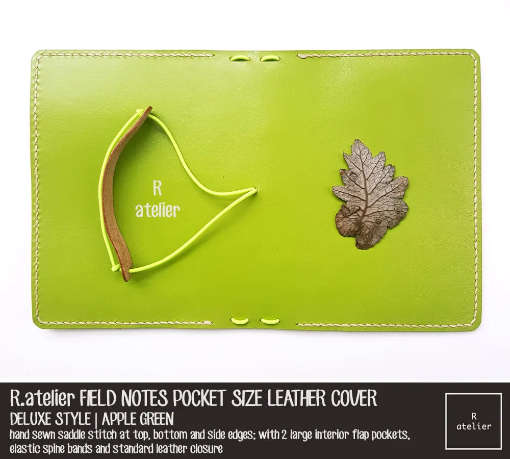 R.atelier Pocket TN Leather Folio | Apple Green